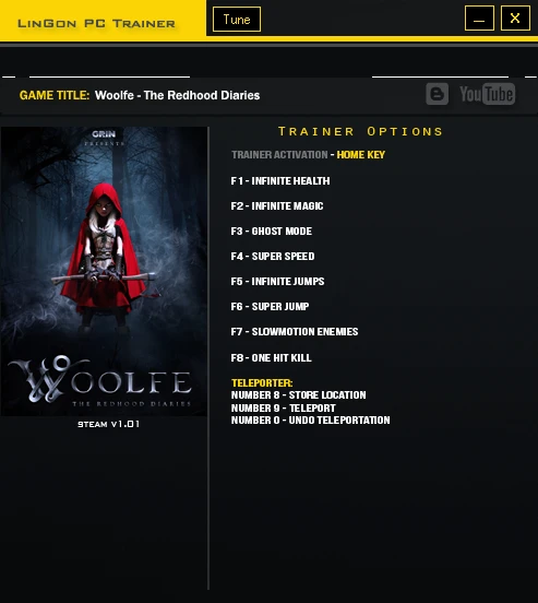 Woolfe - The Red Hood Diaries: Трейнер/Trainer (+10) [1.01] {LinGon}