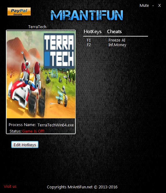 TerraTech: Трейнер/Trainer (+2) [1.1: 64bit] {MrAntiFun}