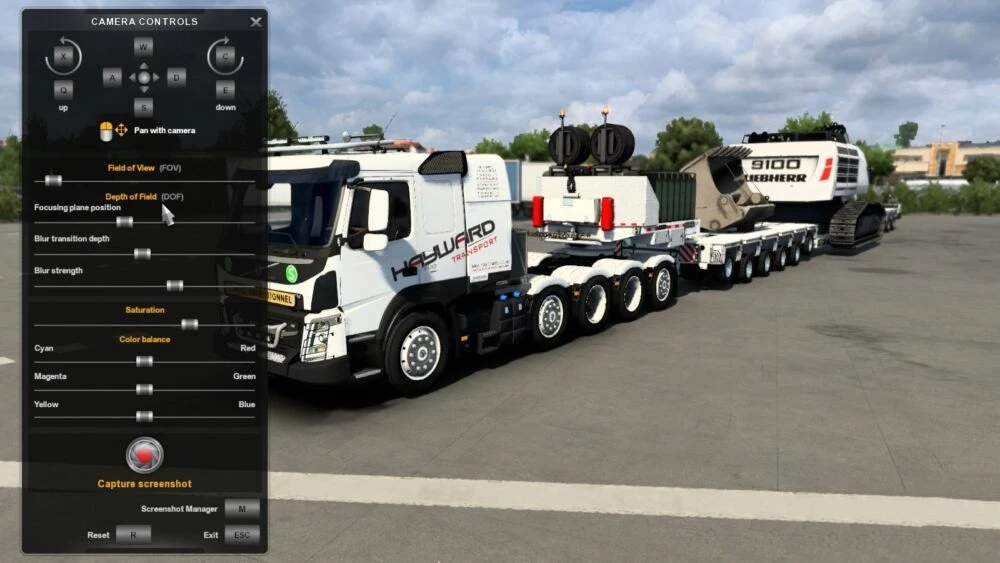 Euro Truck Simulator 2 "Расширенный фото режим (1.42.x)"