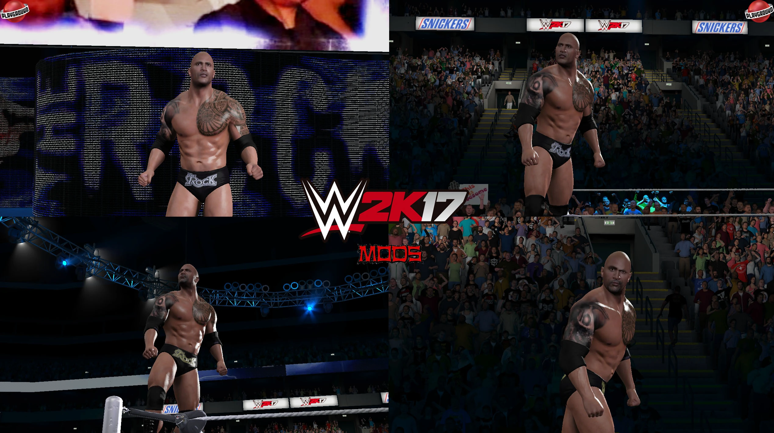 WWE 2K17 "The Rock + 2 Наряда WWE 2K19 Порт Мод"