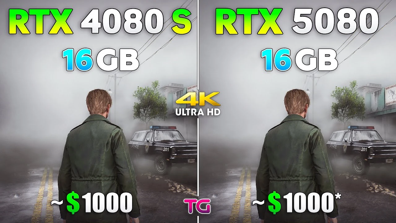 Сравнение производительности RTX 4080 SUPER и RTX 5080 в 10 новых играх