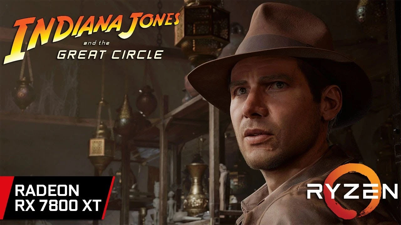 Производительность RX 7800 XT в Indiana Jones and the Great Circle на 1080p, 1440p и 4K