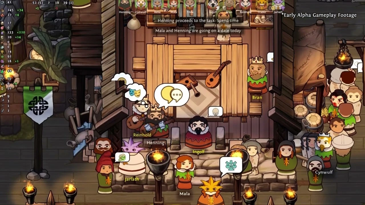 Обзорный геймплей симулятора средневековья Norland, вдохновленного RimWorld