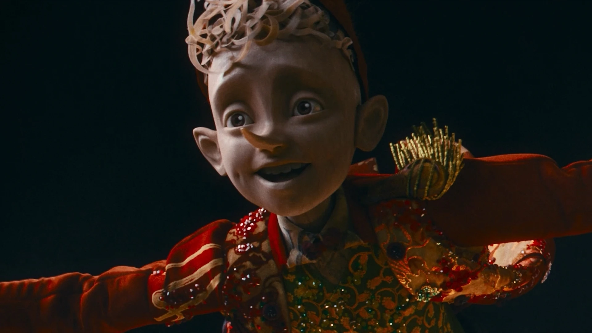 Ночное выступление в первом фрагменте "Буратино"