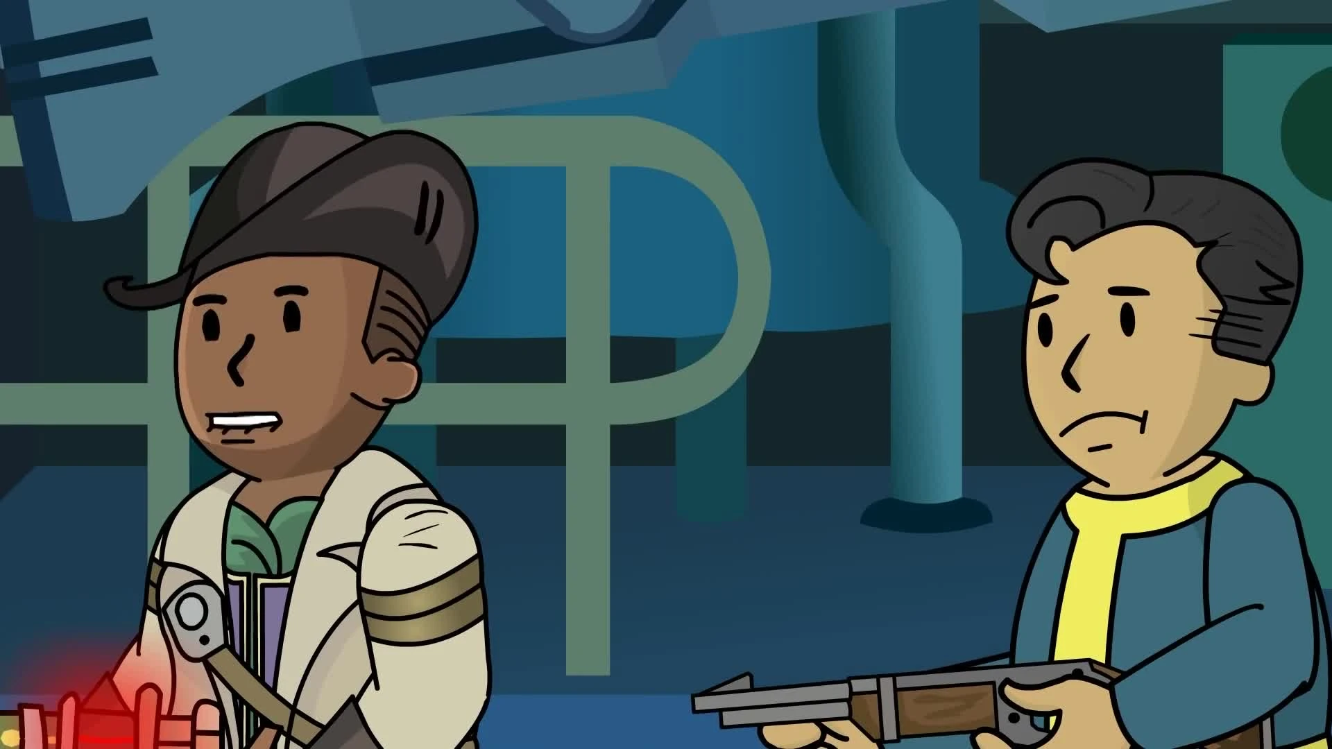 Типичные жители убежища 3 (FALLOUT АНИМАЦИЯ)