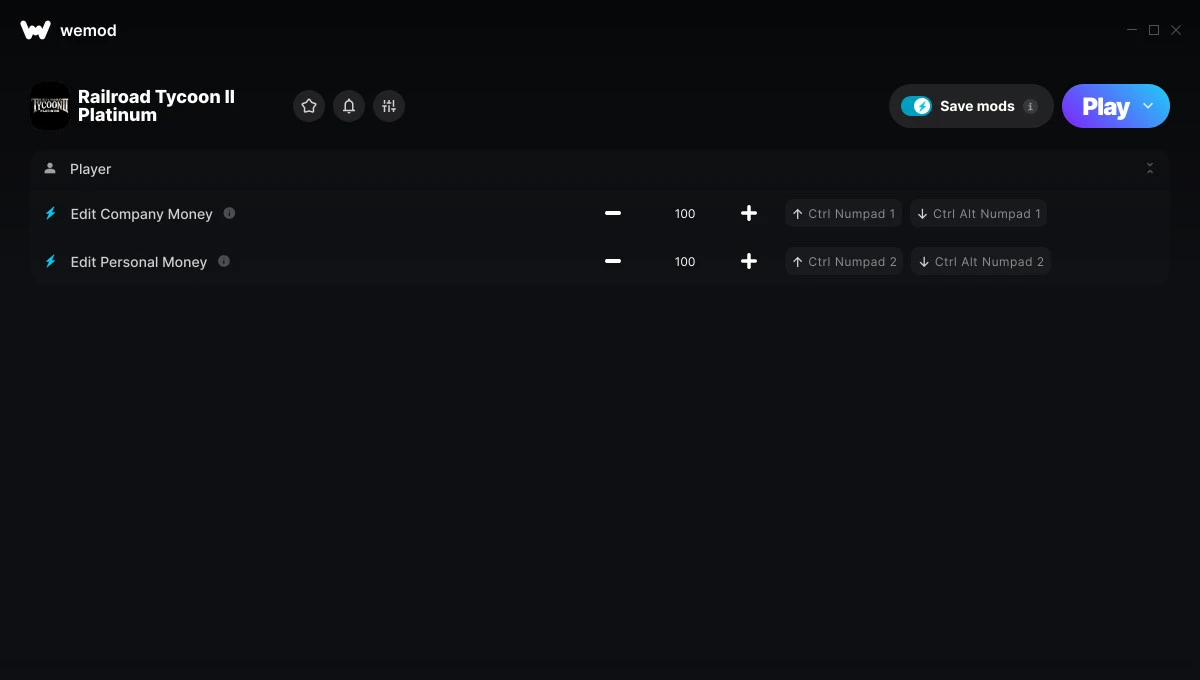 Railroad Tycoon 2 Platinum "Трейнер +2 от WeMod: Редактор денег"