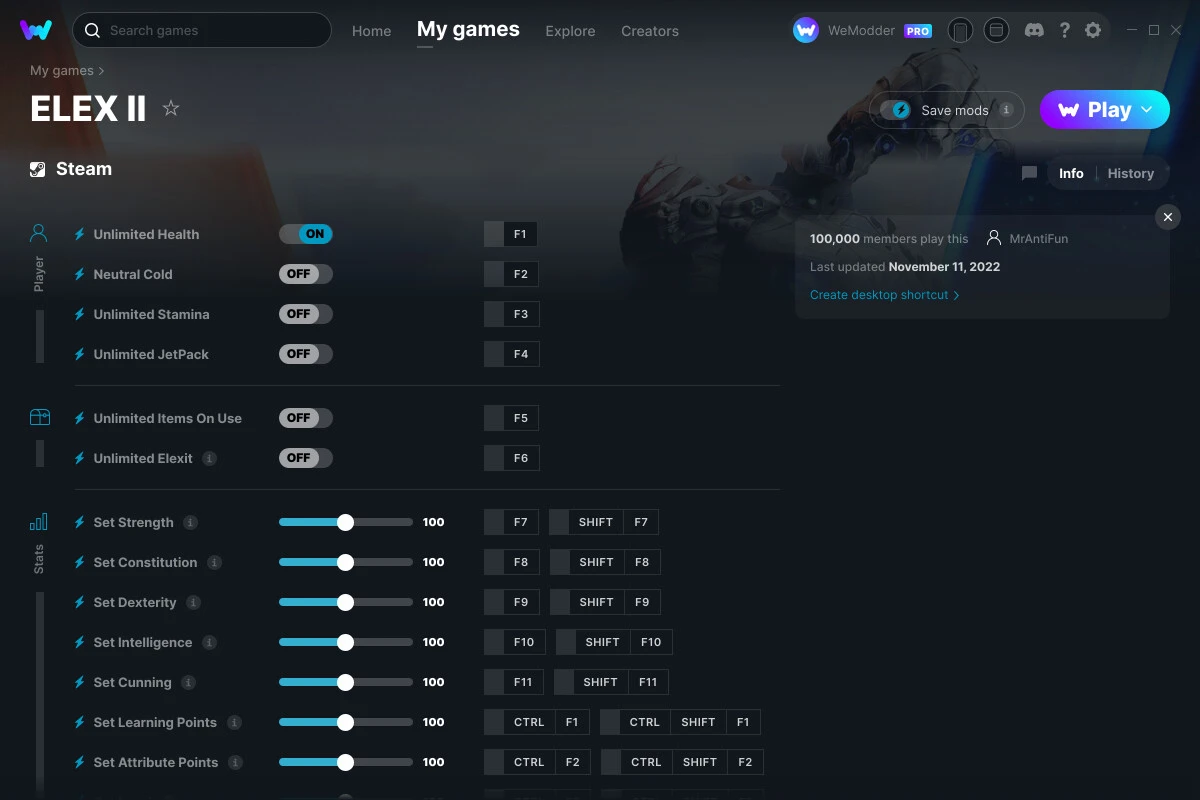 Elex 2 "Трейнер +15" [UPD: 11.11.2022] {MrAntiFun / WeMod}