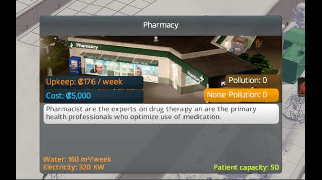 Cities: Skylines "Аптека для вашего города"