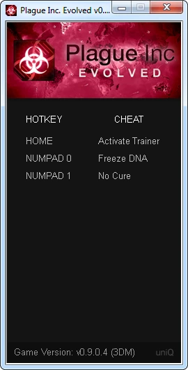 Plague Inc. Evolved: Трейнер/Trainer (+2) [0.9.0.4] {UNIQ}