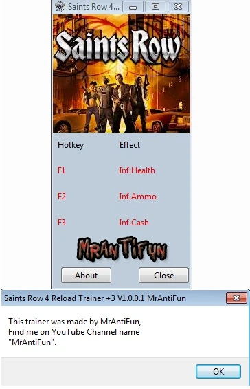 Saints Row 4: Трейнер/Trainer (+3) [1.01] {MrAntiFun}