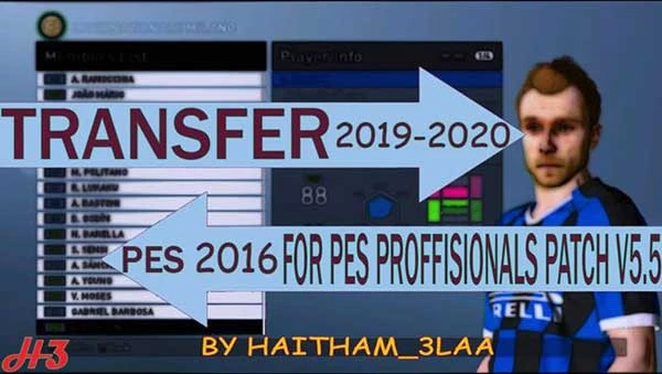 PES 2016 "OF #29/01/2020 for PES Professional 5.5"