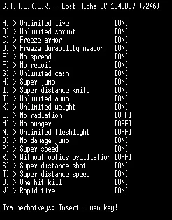 S.T.A.L.K.E.R. - Lost Alpha DC: Трейнер/Trainer (+22) [1.4007] {LIRW / GHL} - Updated: 31.12.2018