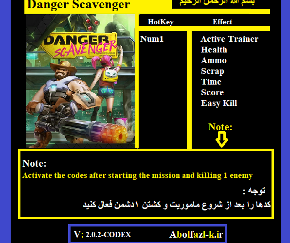 Danger Scavenger: Трейнер/Trainer (+7) [2.0.2] {Abolfazl.k}