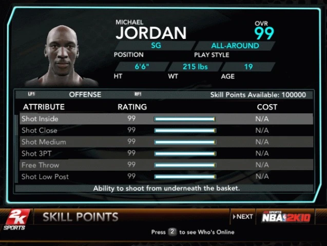 NBA 2K10 "Michael Jordan in My Play Mode"