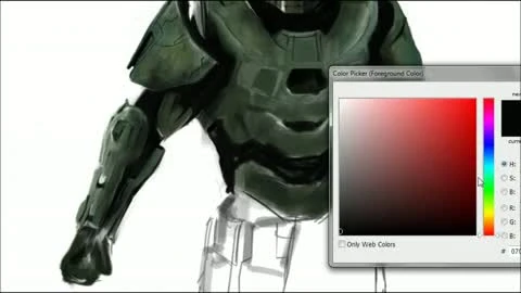 Master Chief - fast drawing