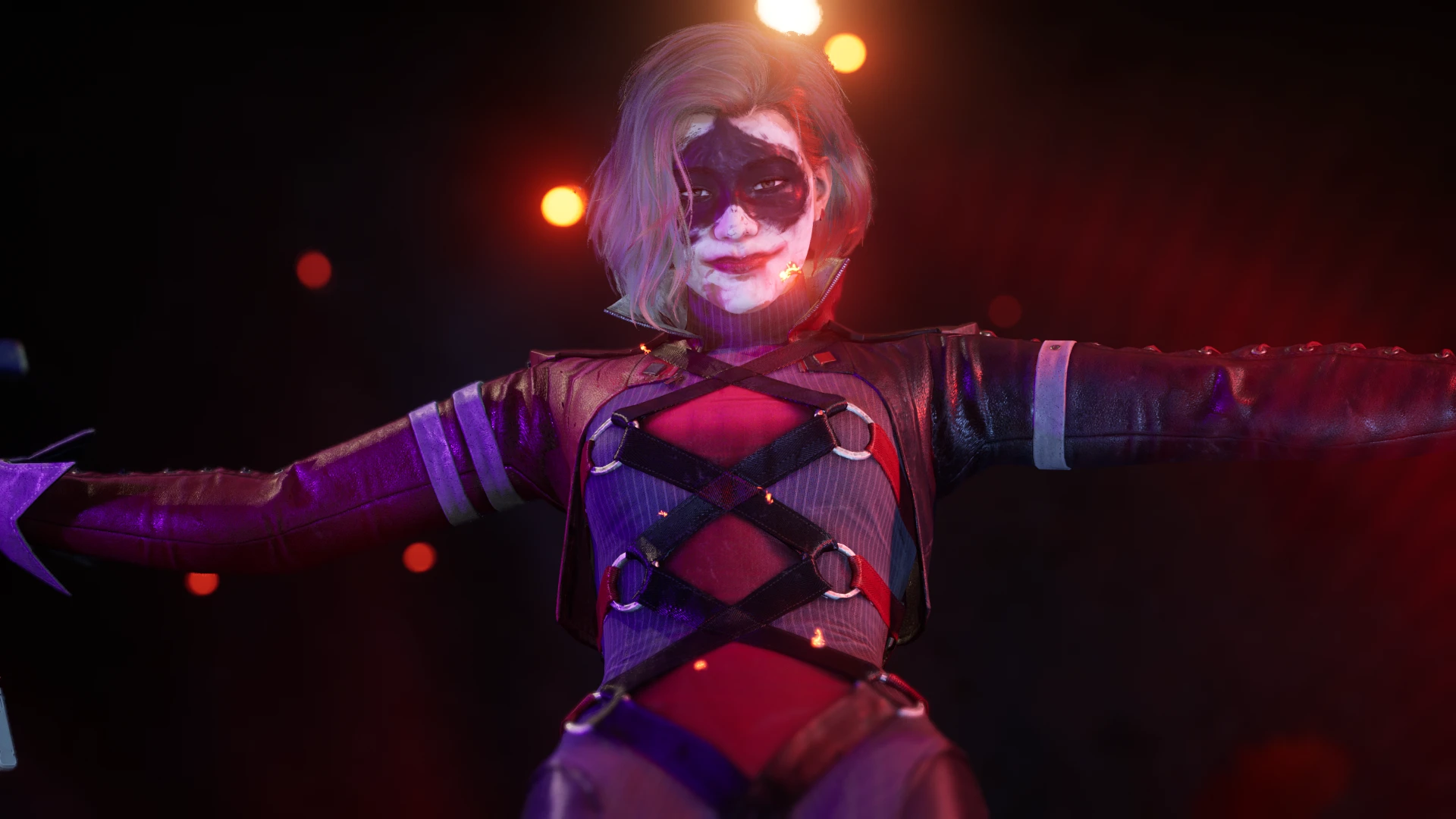 Gotham Knights "Костюм и прическа Харли Квинн (босс-версия) для Бэтгёрл"