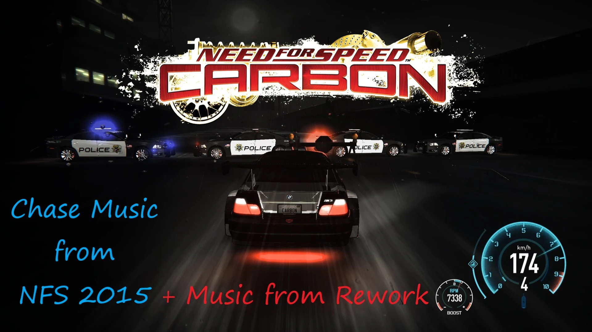 Need for Speed: Carbon "Музыка погони из NFS 2015 + Музыка из Rework"