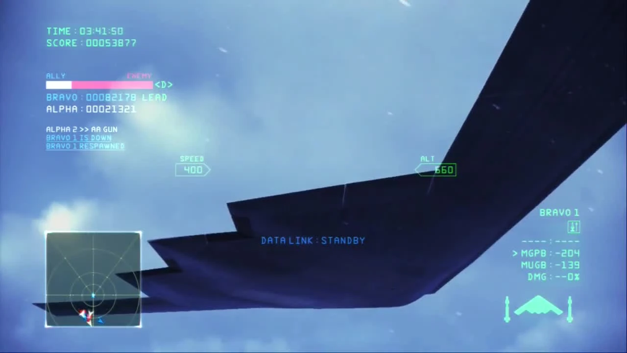 Ace combat Infinity B-2 Bomber VS Moscow