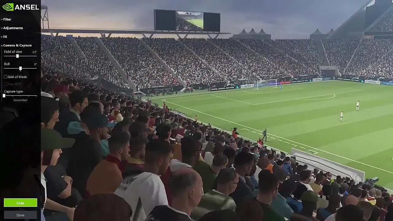 Обзор стадиона в PC версии PES 2018 по технологии ANSEL