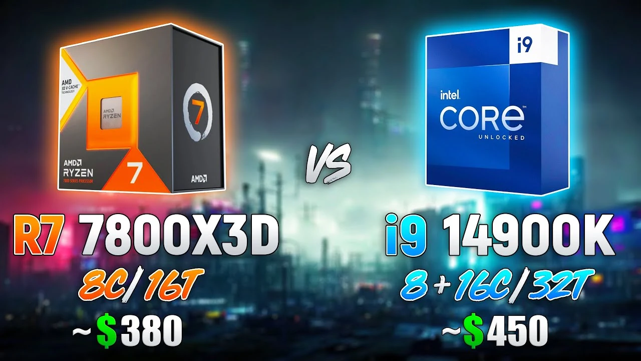 Какой процессор лучше? Intel Core i9-14900K сравнили с Ryzen 7 7800X3D на ПК с GeForce RTX 5090