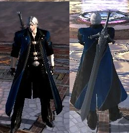 Devil May Cry 4 "данте черно-синий костюм"