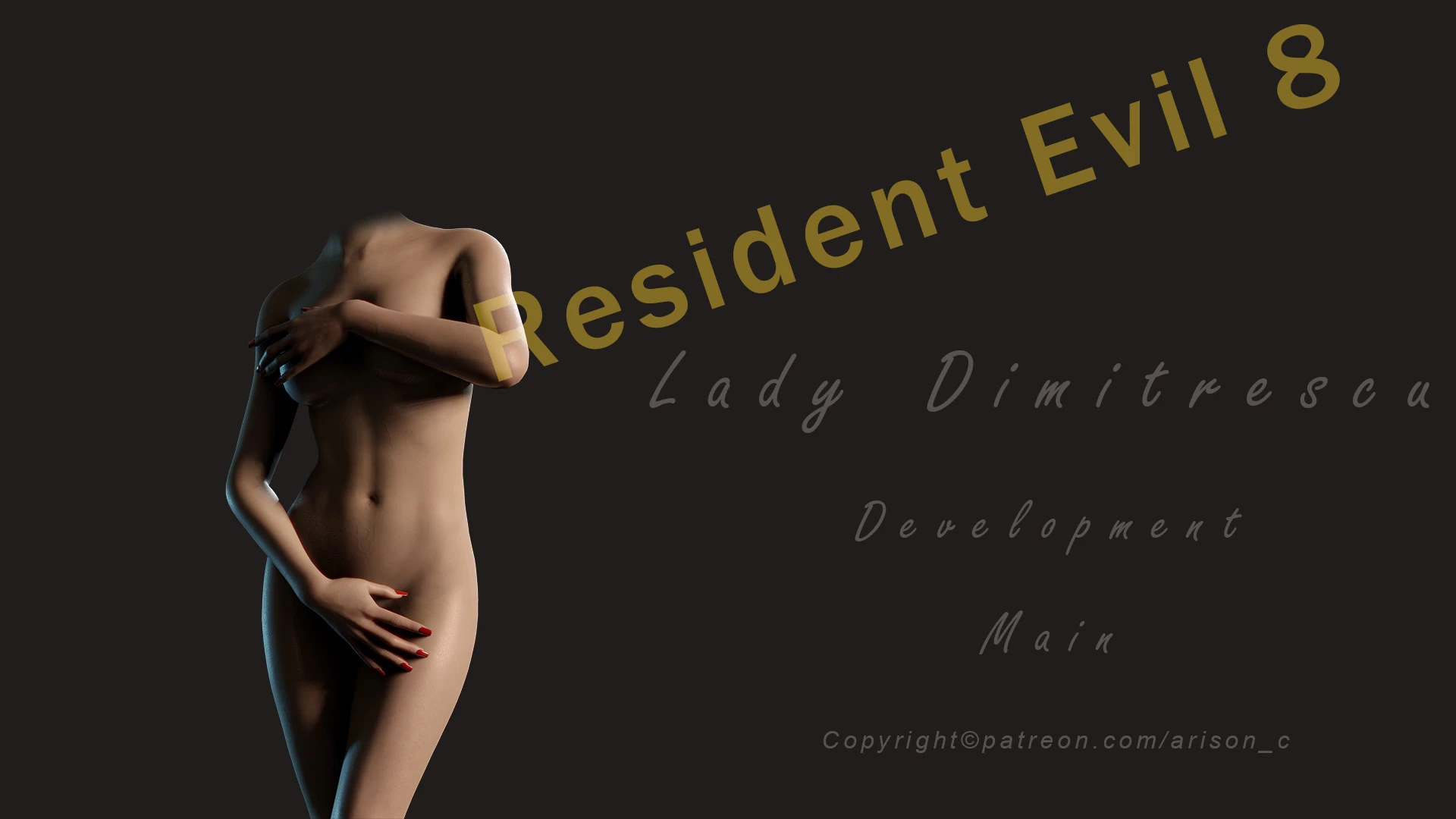 Resident Evil: Village "Новое тело Леди Димитреску + длинное платье"