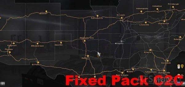 American Truck Simulator "Coast to Coast Corrected Fix / От побережья до побережья (исправление ошибки)