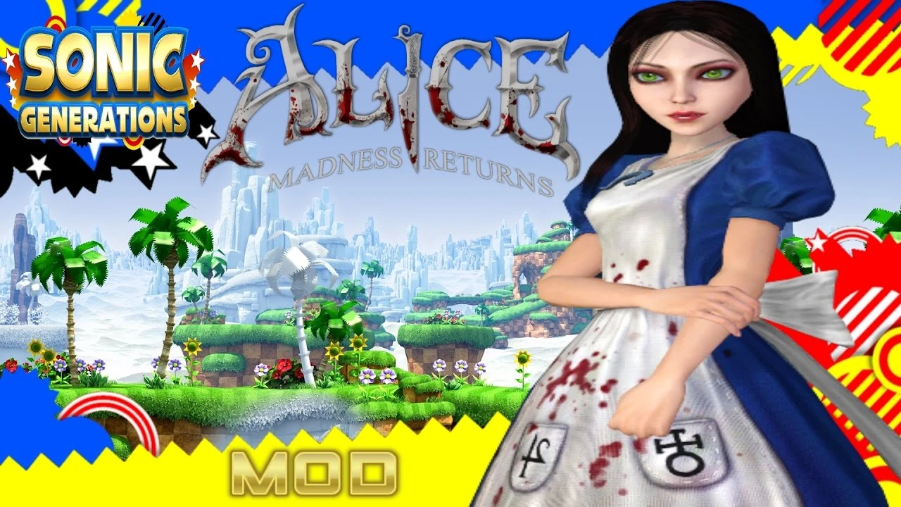 Sonic Generations "Alice Madness Returns mod"
