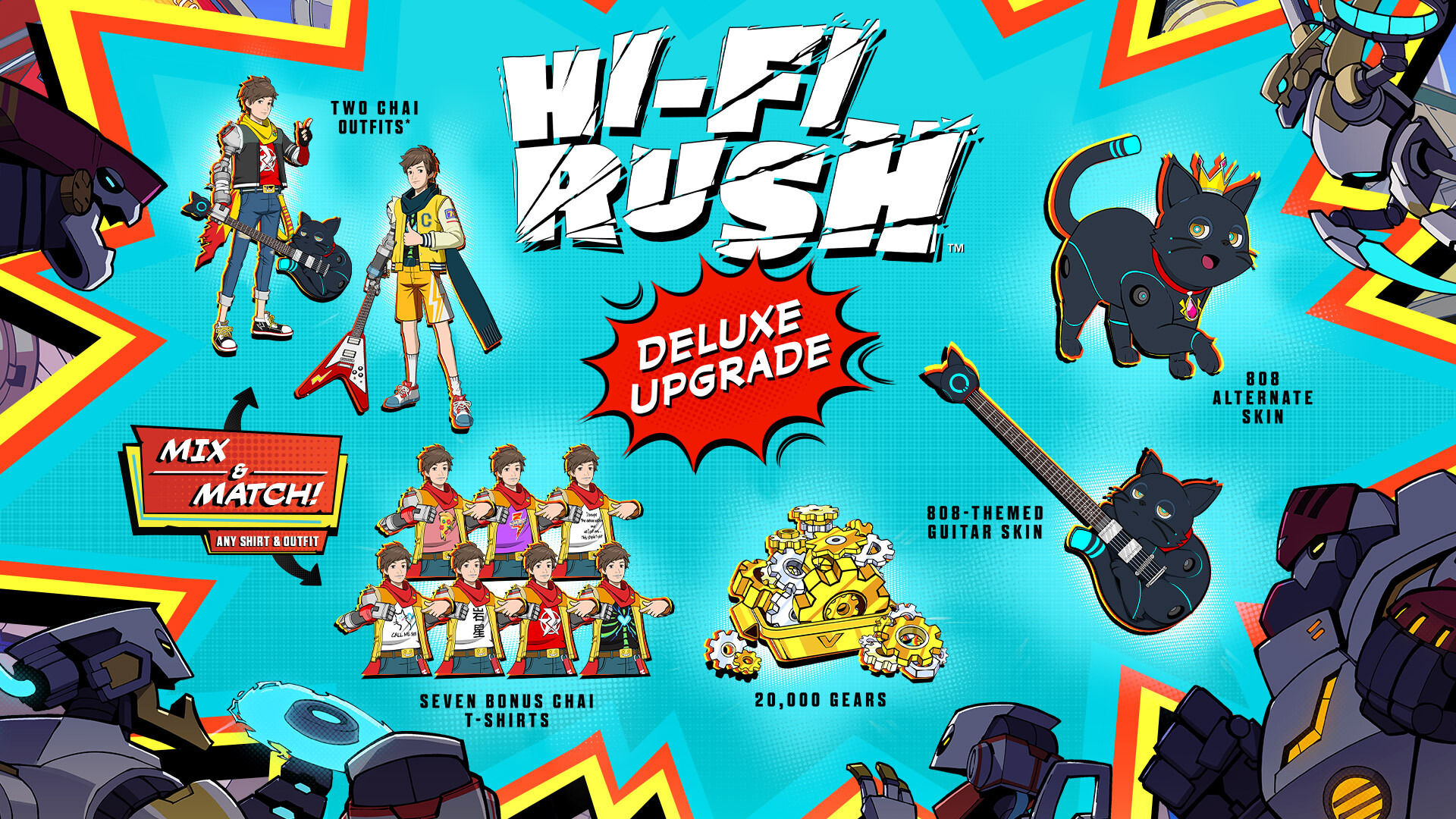 Hi-Fi RUSH "DLC Unlocker - разблокировщик дополнений" {MountainousLeif}