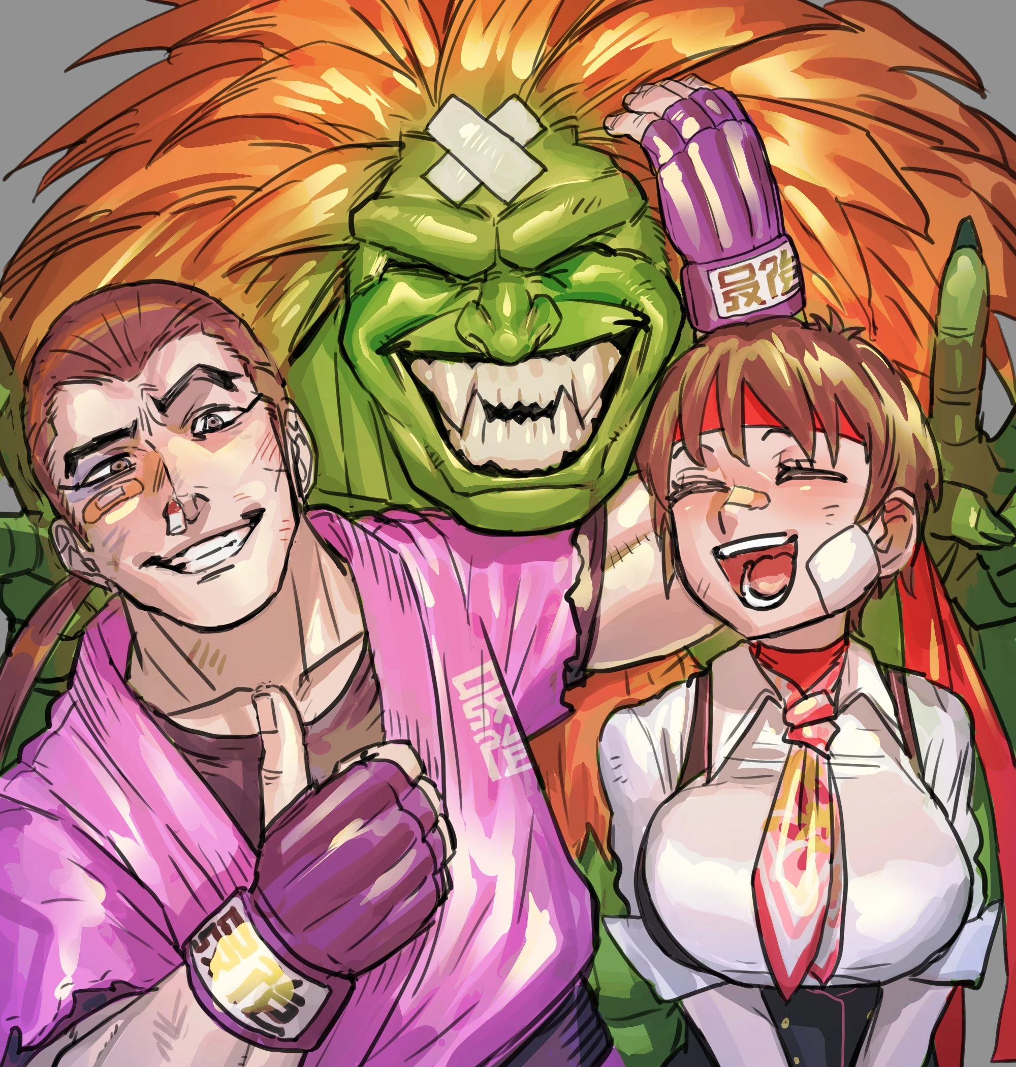 Друзья, и дома, и в драке