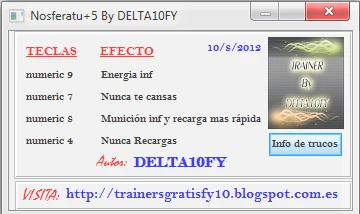 Nosferatu: The Wrath of Malachi: Трейнер/Trainer (+5) [1.0] {DELTA10FY}