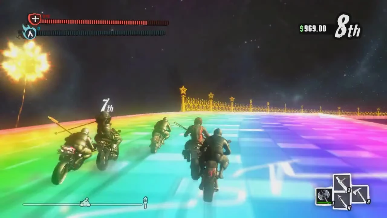 Road Redemption "Геймплей - RAINBOW ROAD!"