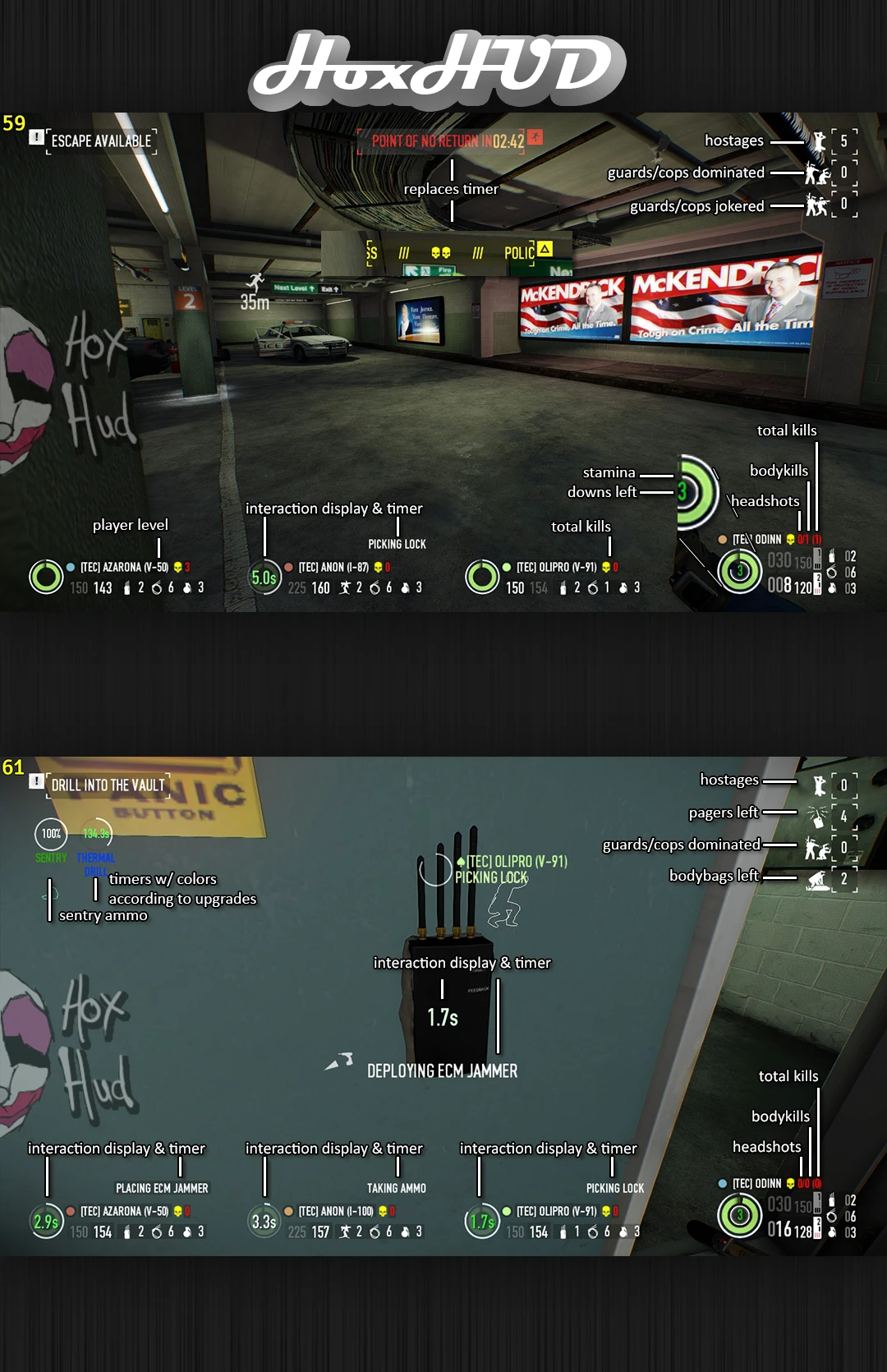 Payday 2 "HoxHud P8.12"