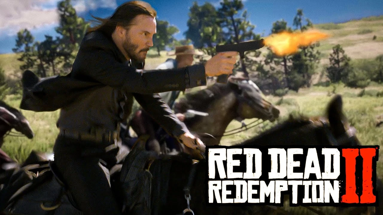 Джон Уик в Red Dead Redemption 2