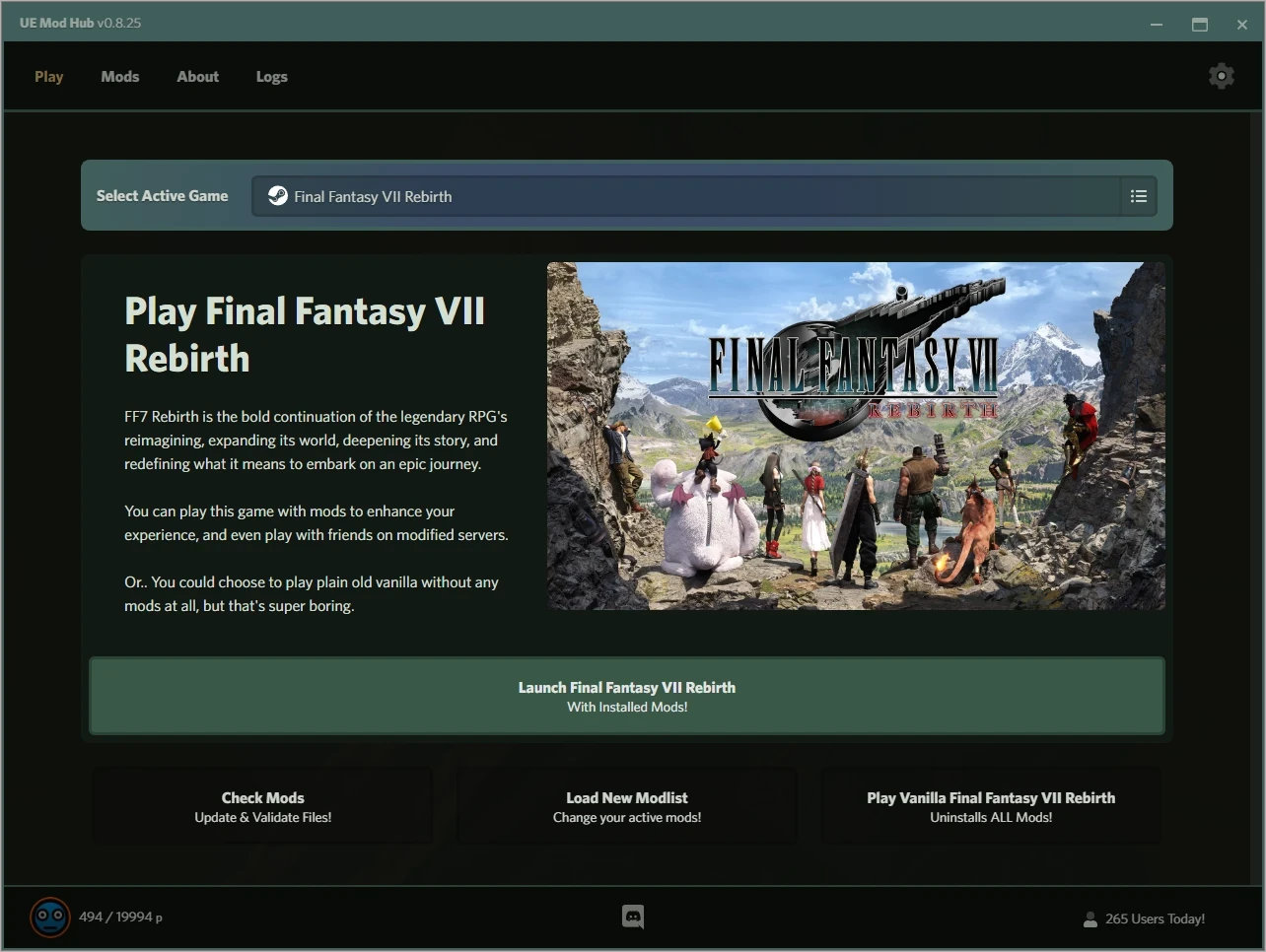 UE Mod Hub - Менеджер модификаций для игр на Unreal Engine