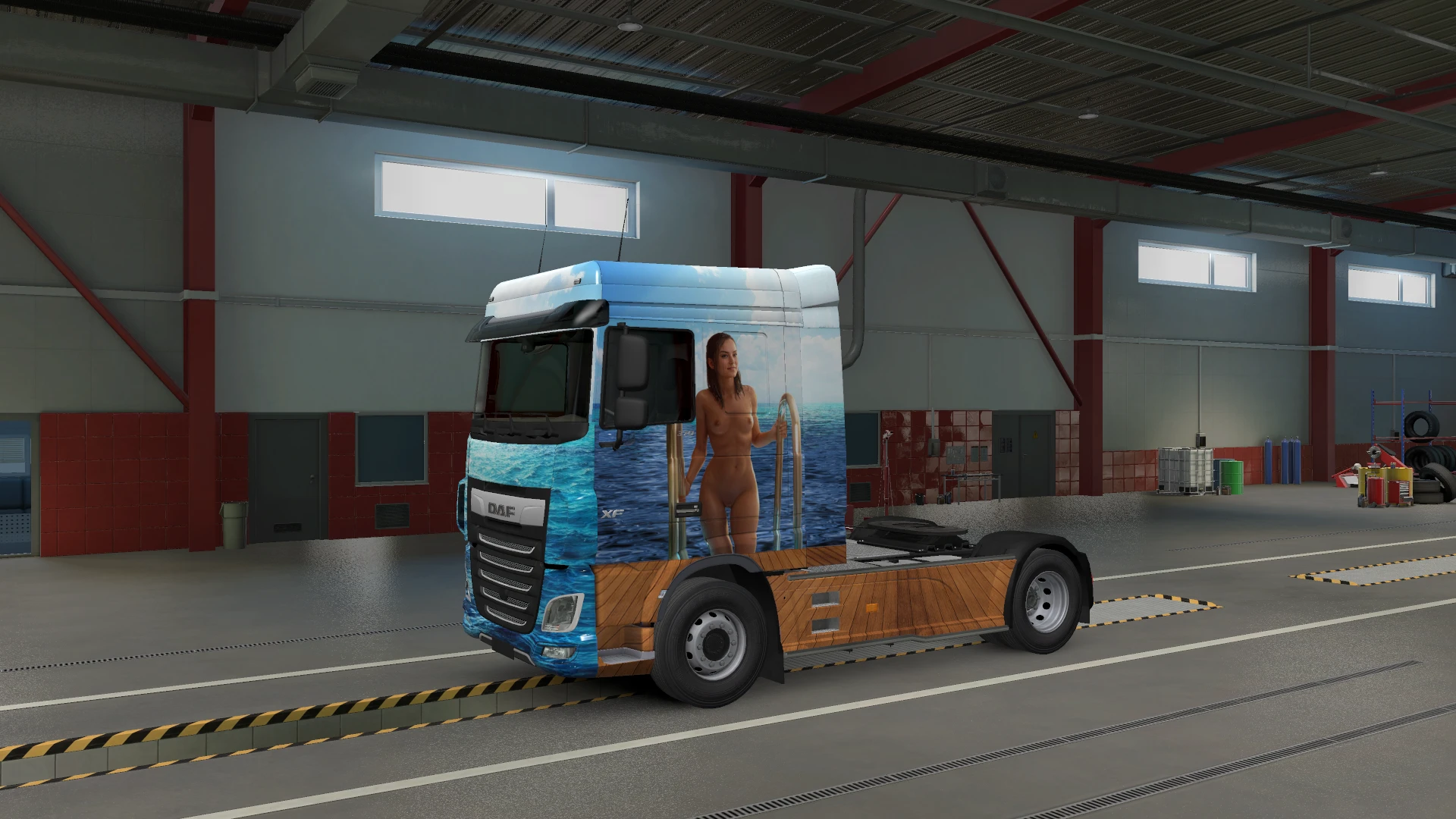 Euro Truck Simulator 2 "DAF XF скин с Ray star wars"