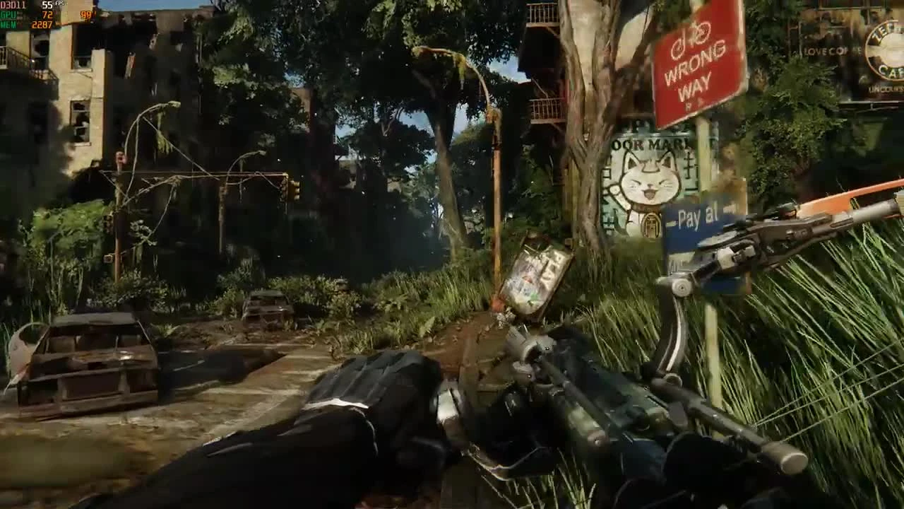 Работа Ray Tracing в Crysis 3 на RTX 2080