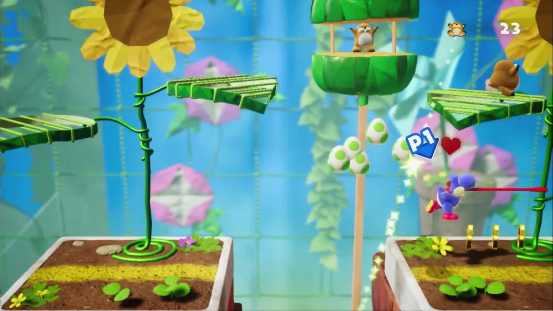 10 минут геймплея Yoshi's Crafted World