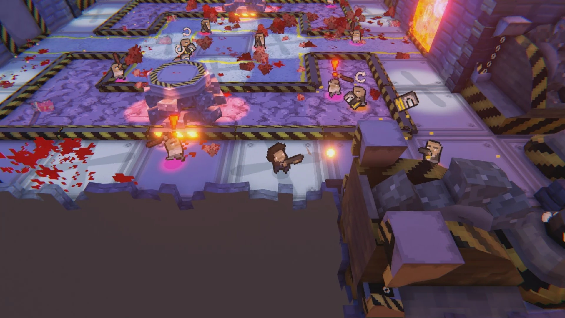 Игровой процесс мясного шутера с видом сверху Bullet Runner