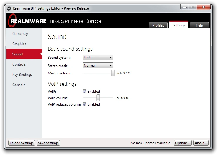 BF4 Settings Editor is 1.1