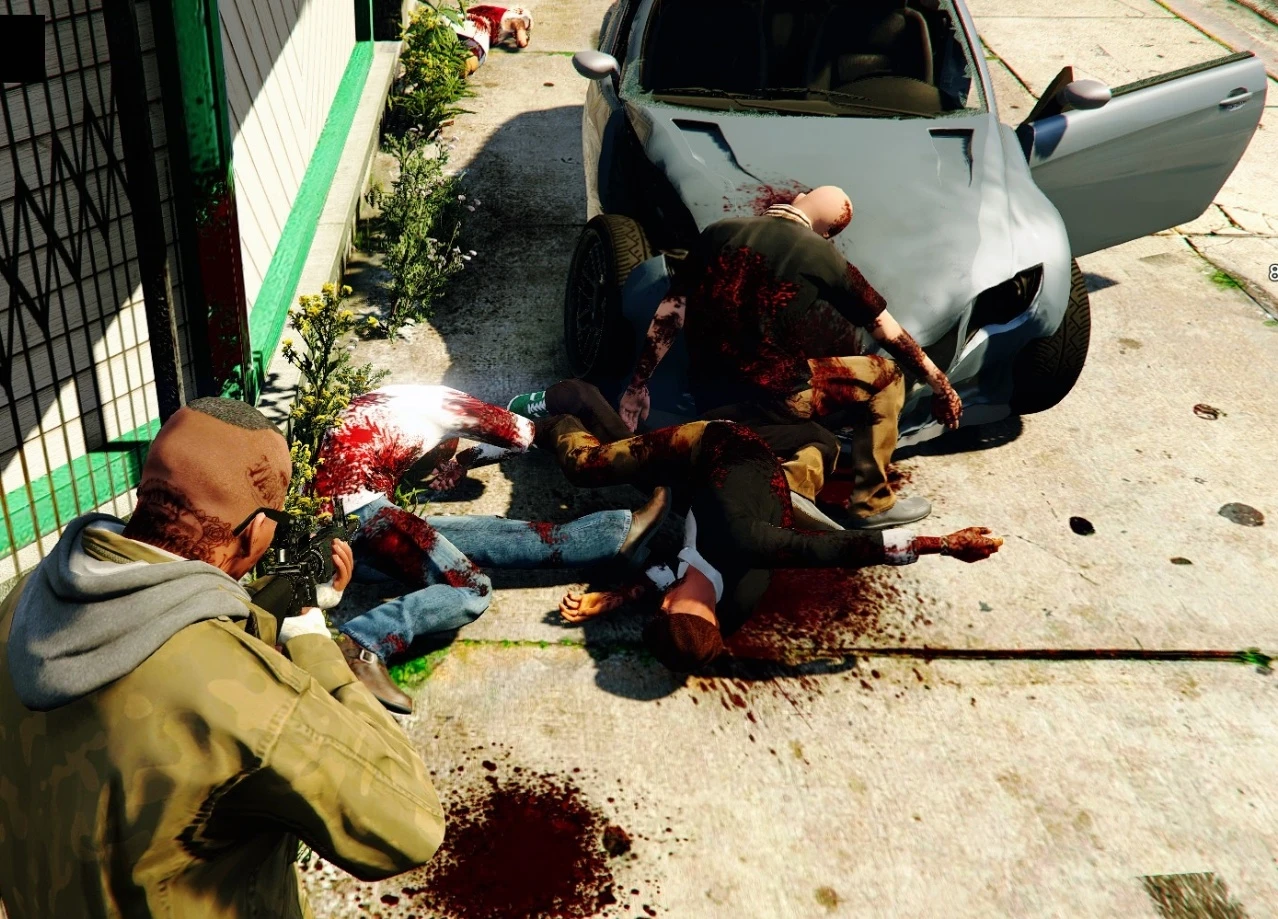 Grand Theft Auto 5 "Roadkill [.NET] 1.5 - Улучшенные эффекты при наезде на пешеходов"