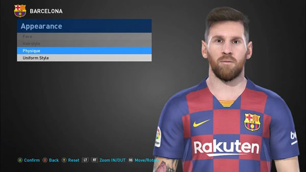 PES2020 "Messi Short Beard"