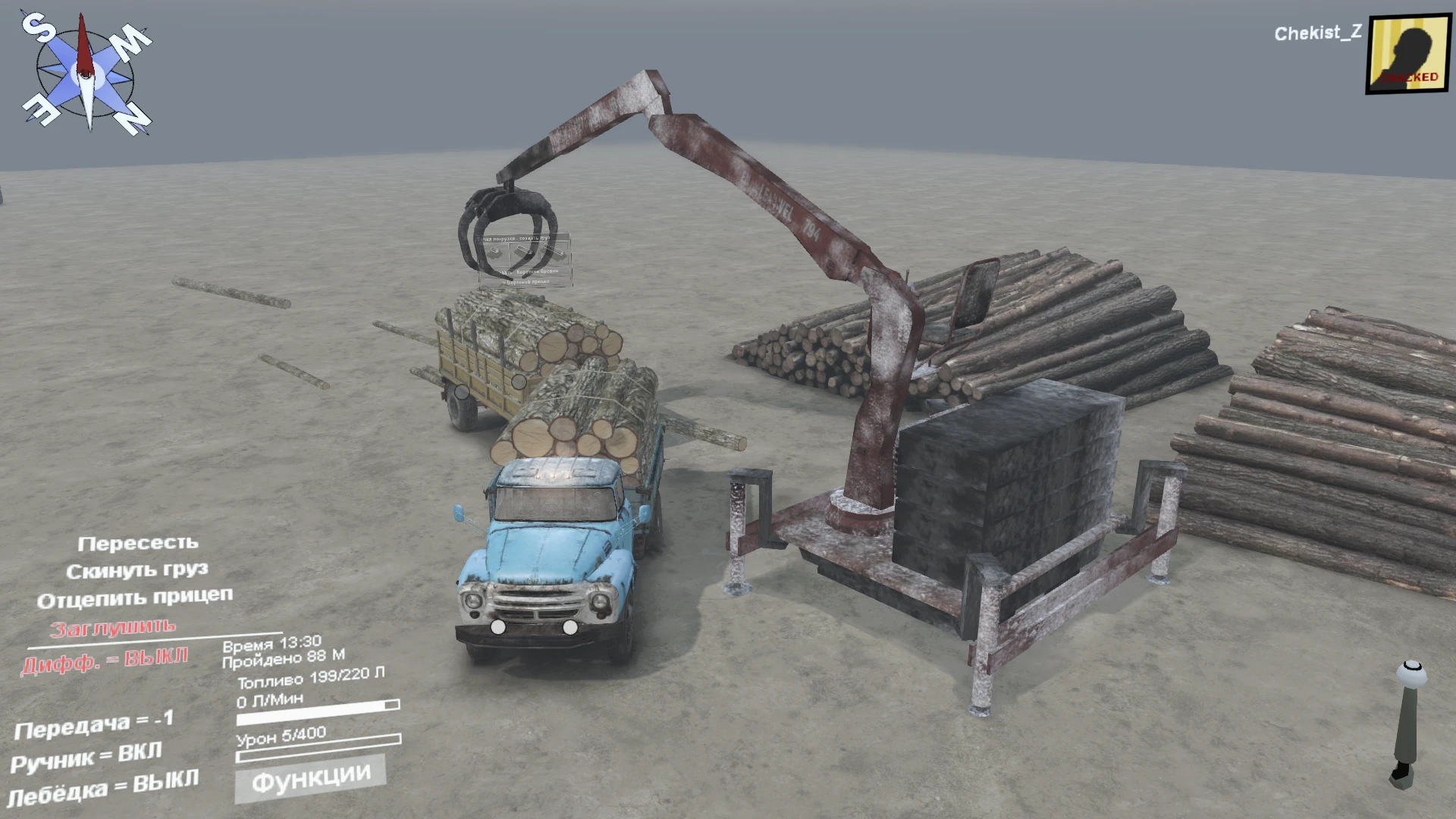 Spintires "Кран-погрузчик #2" [03.03.16]