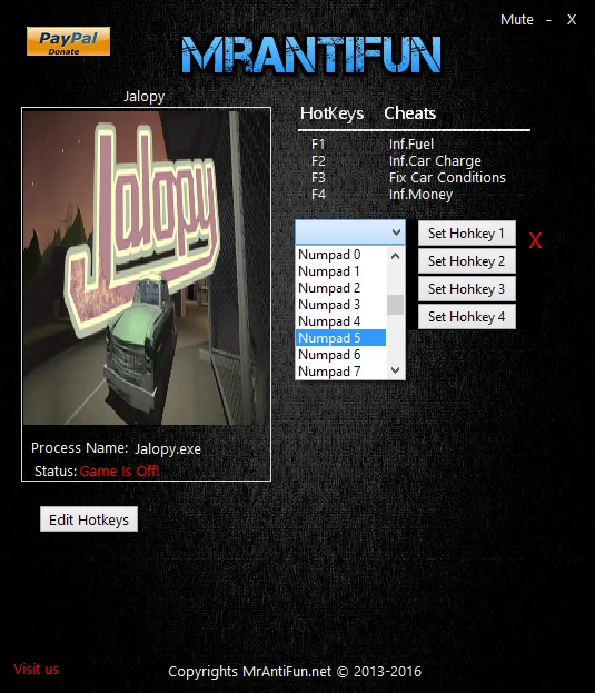 Jalopy: Трейнер/Trainer (+4) [1.105] {MrAntiFun}