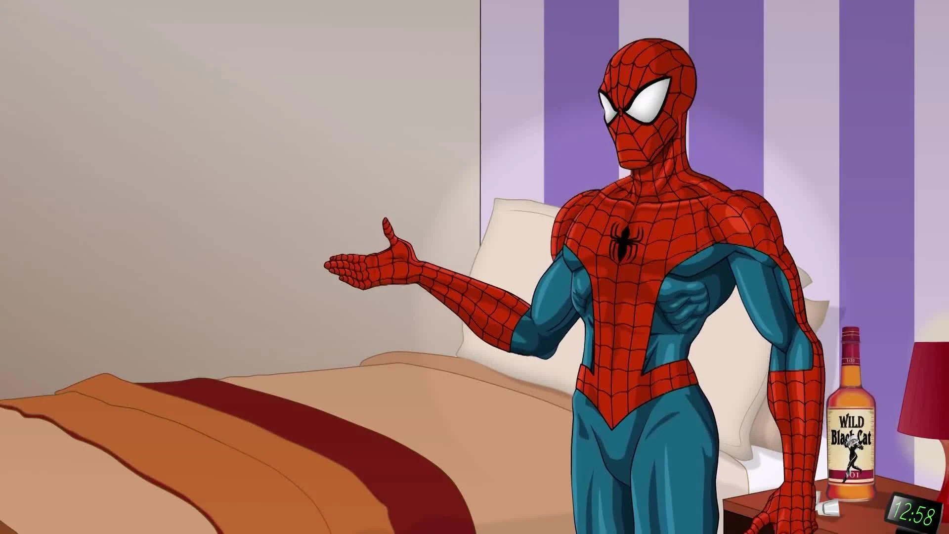 Мульт интим: человек-паук, дэдпул и чёрная вдова (АНИМАЦИЯ)