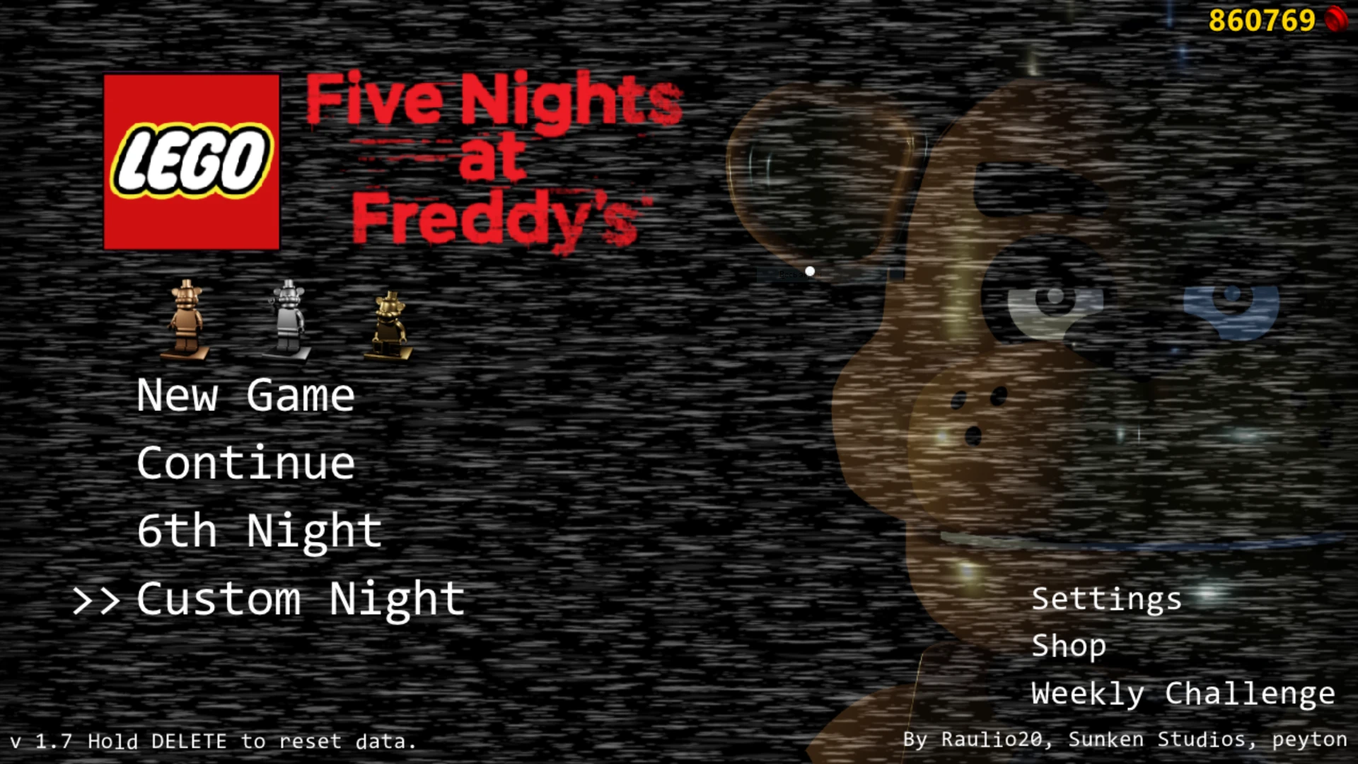 LEGO FNAF "Сохранение - Игра пройдена на 100%" [Steam]