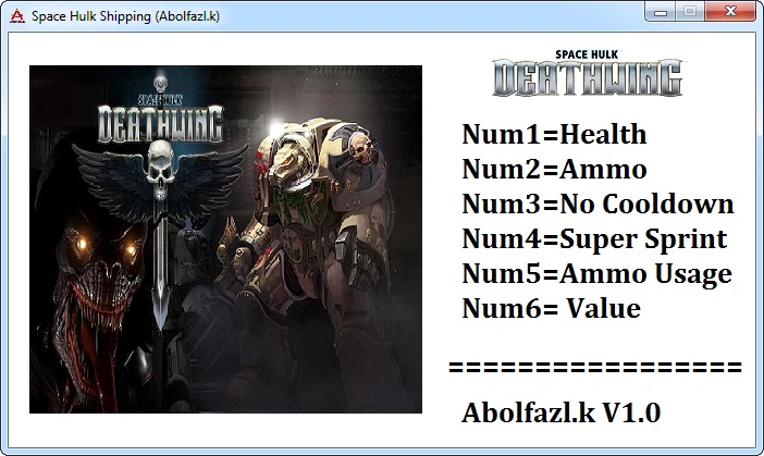 Space Hulk: Deathwing: Трейнер/Trainer (+6) [1.0 64bit] {Abolfazl.k}