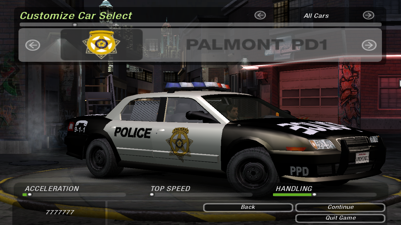 Need for Speed: Underground 2 "Полицейская машина из NFS Carbon"