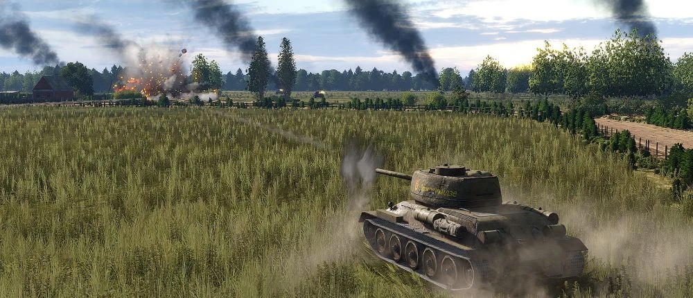 В новом трейлере Steel Division 2 показали залп "Катюш" и танковые сражения на фоне церкви