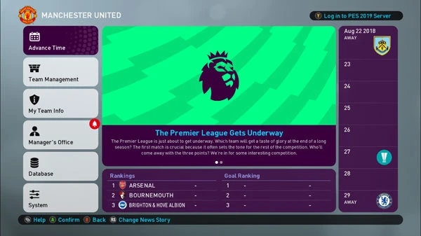 PES 2019 "ML Graphic - Premier League"